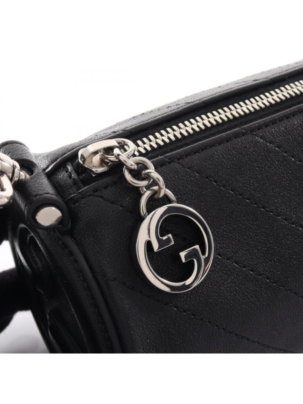 Gucci Shoulder Bag Blondie Black Leather Di Mini - Picture 5 of 9